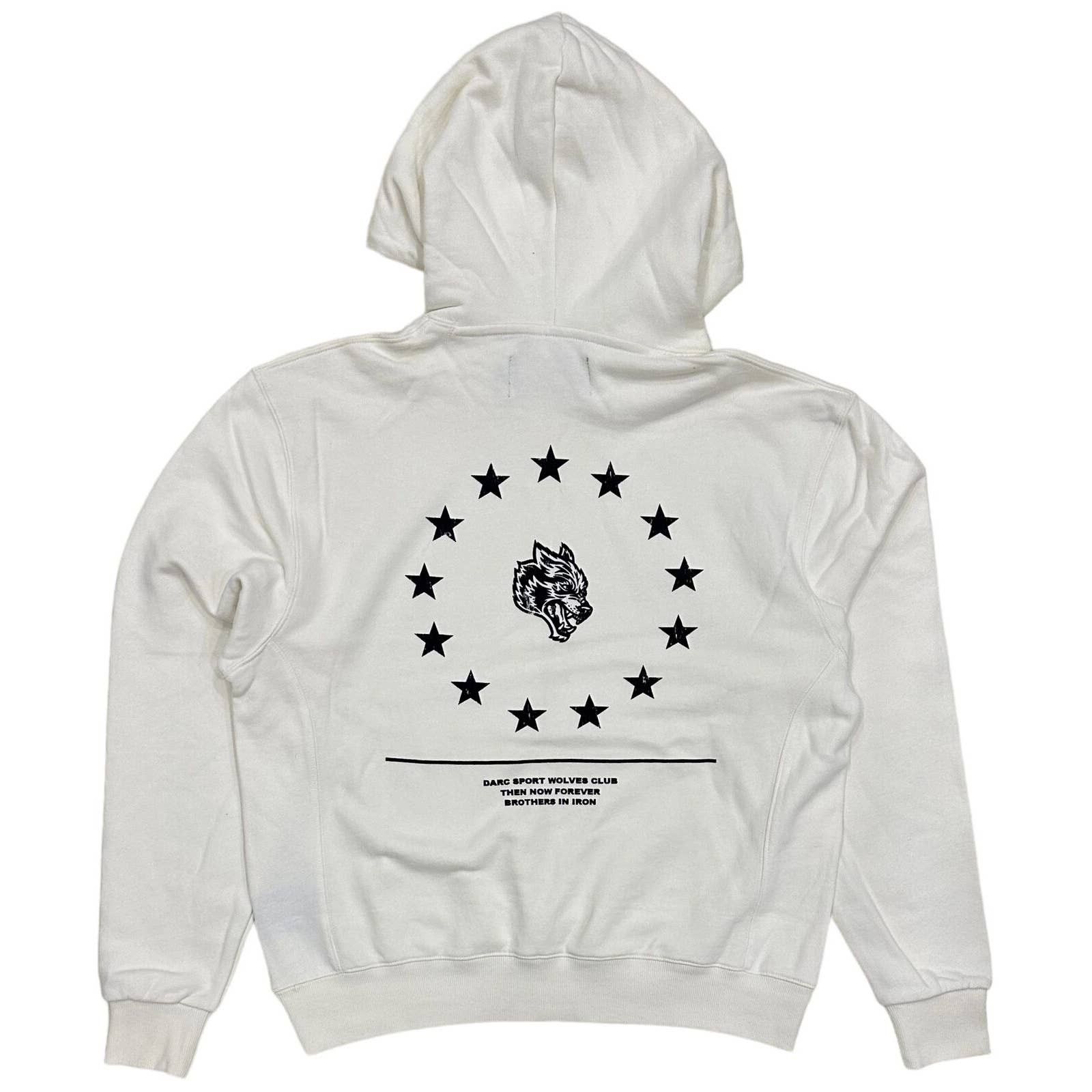Darc Sport Men's Wolf Star Graphic Print Hoodie Sweatshirt