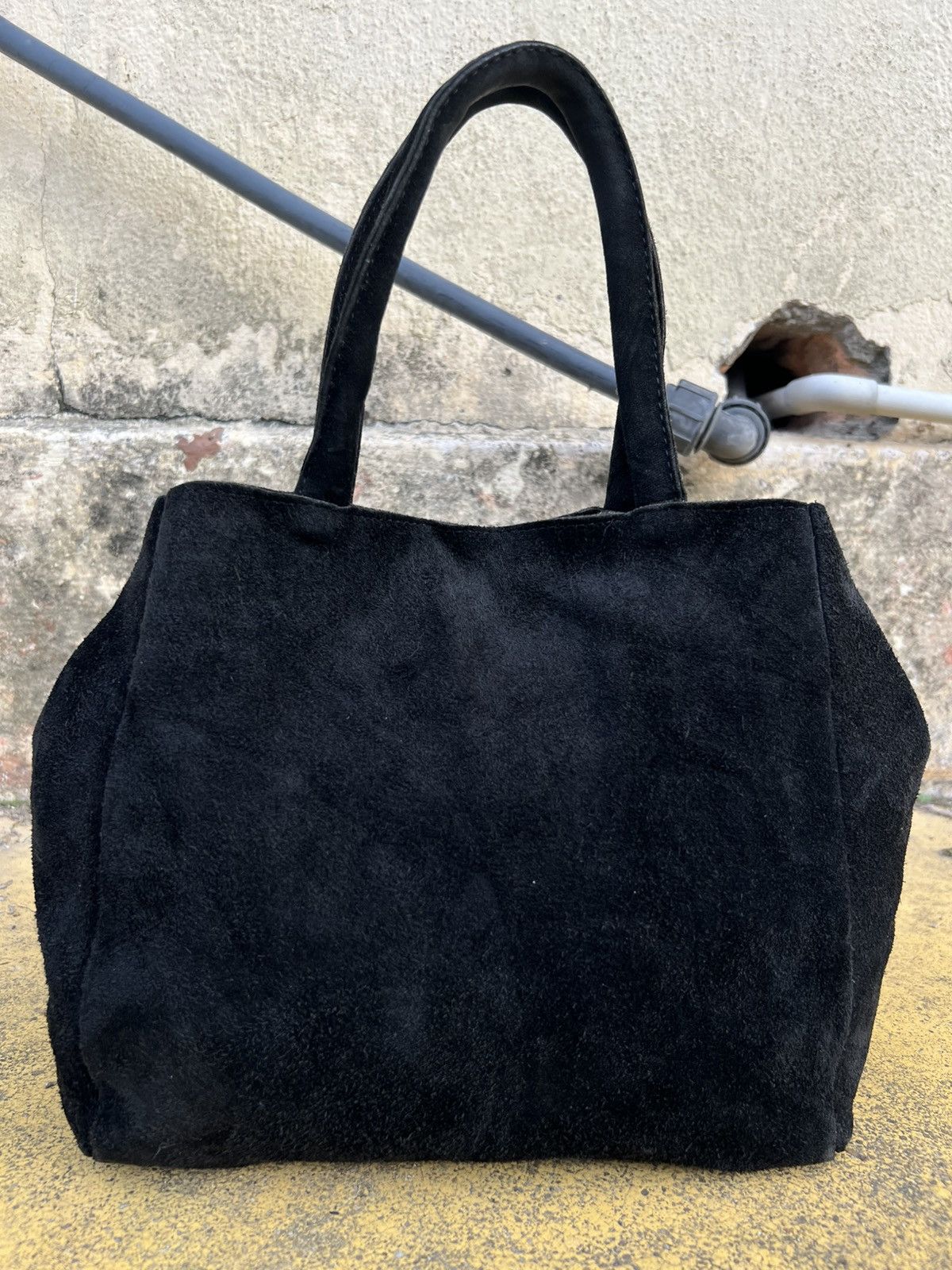 Japanese Brand Sac Suede Leather Small Tote Bag Size ONE SIZE - 2 Thumbnail