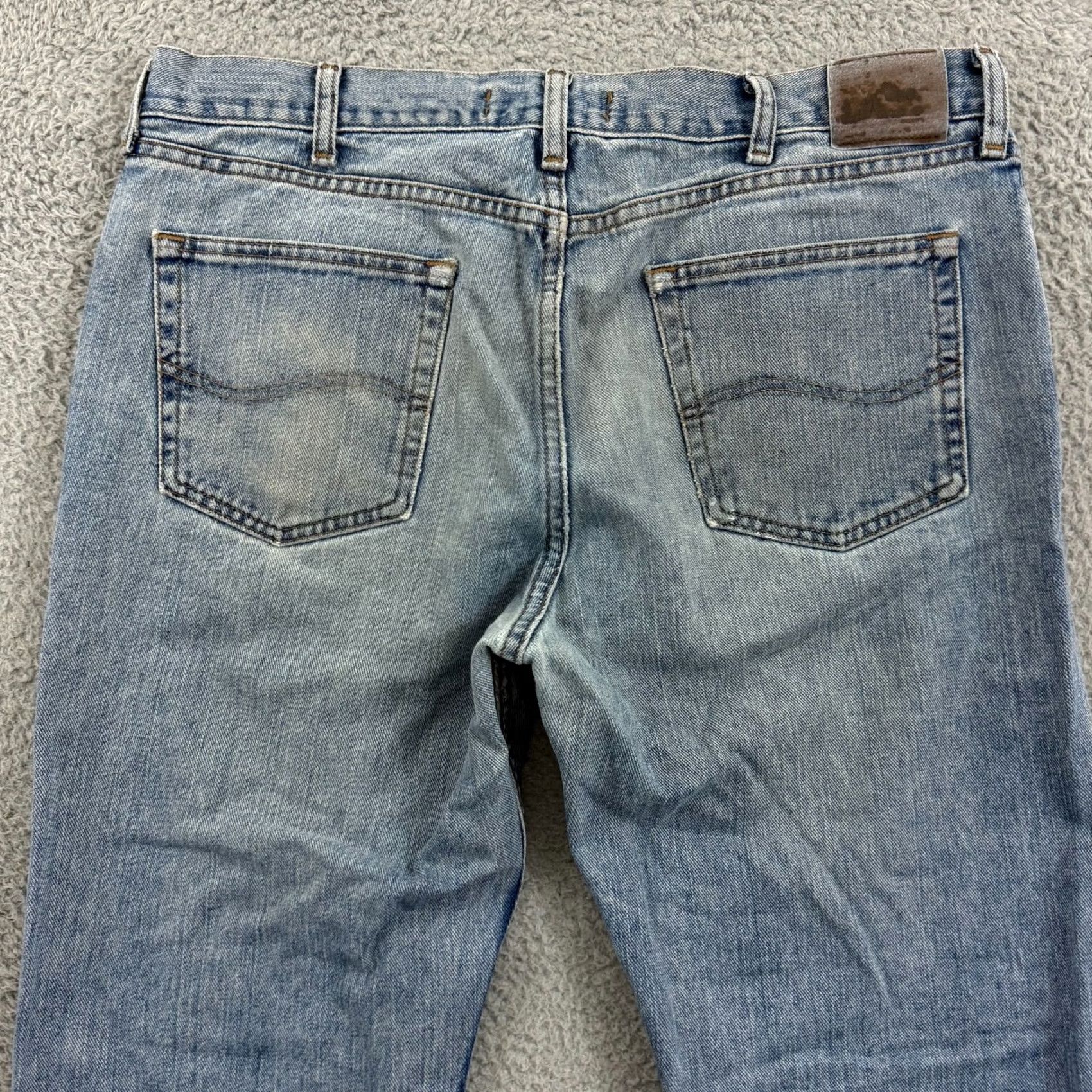 Lee Lee Jeans Mens 38x32 Blue Regular Fit Straight Leg Denim Grunge Skater Workwear Size US 38 / EU 54 - 7 Thumbnail