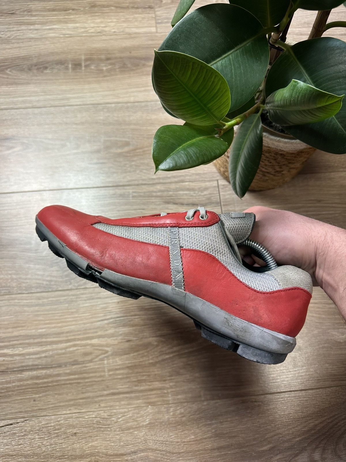 Prada Vintage 00s Americas Cup Suede Sneakers
