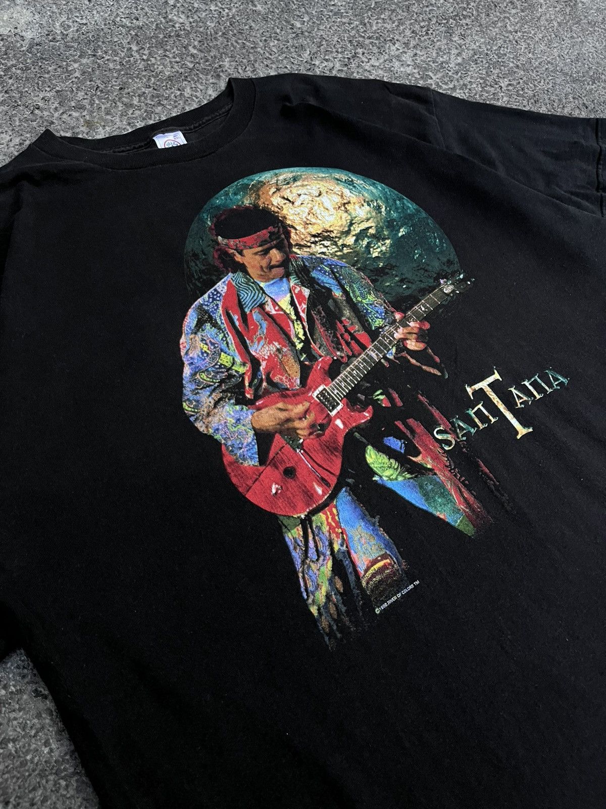 Vintage VINTAGE 1998 SANTANA TEE 🎸 Size US XXL / EU 58 / 5 - 2 Thumbnail