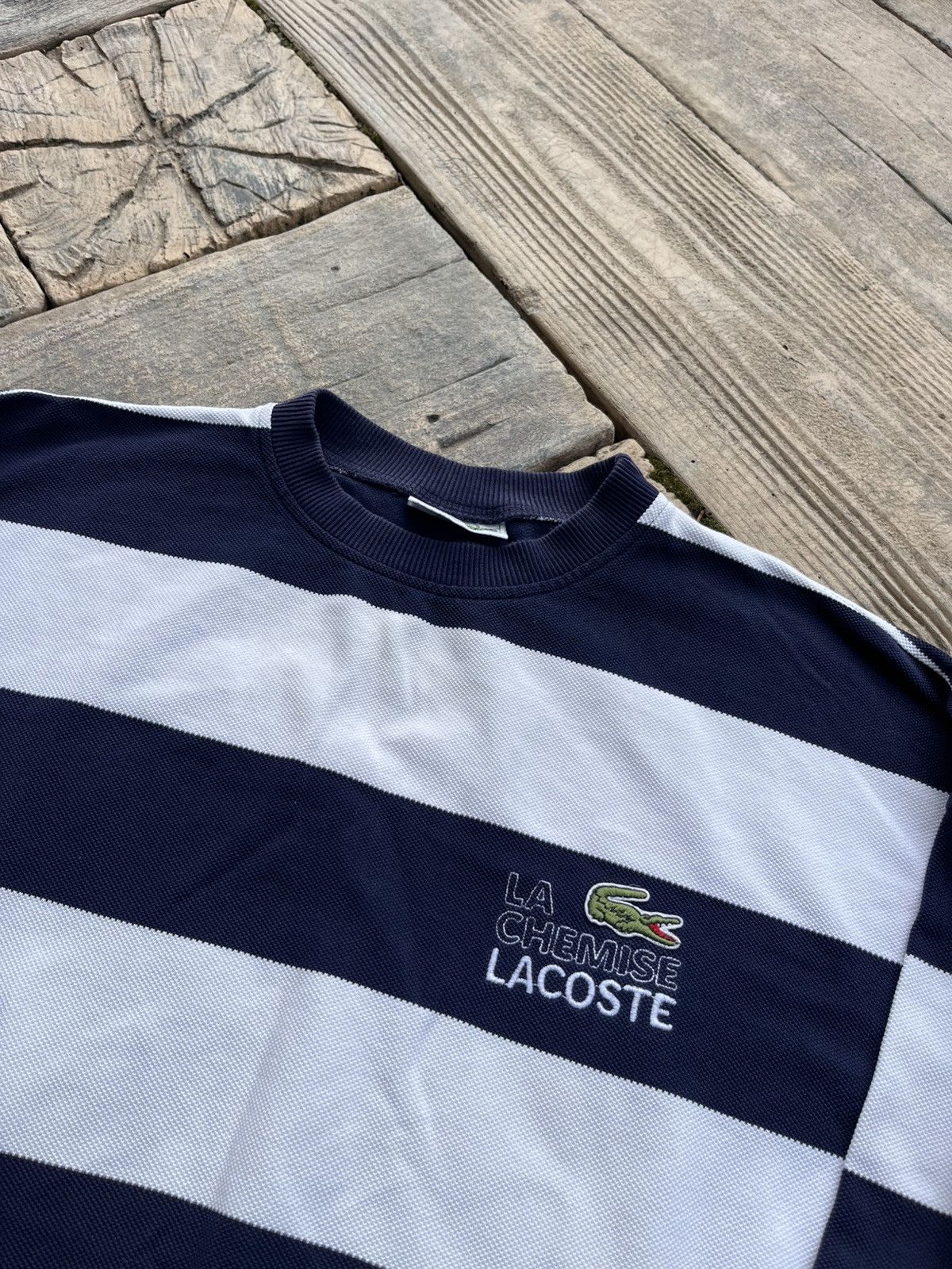 Lacoste Vintage Crewneck Lacoste Haft Chiemsee Size US XL / EU 56 / 4 - 4 Thumbnail