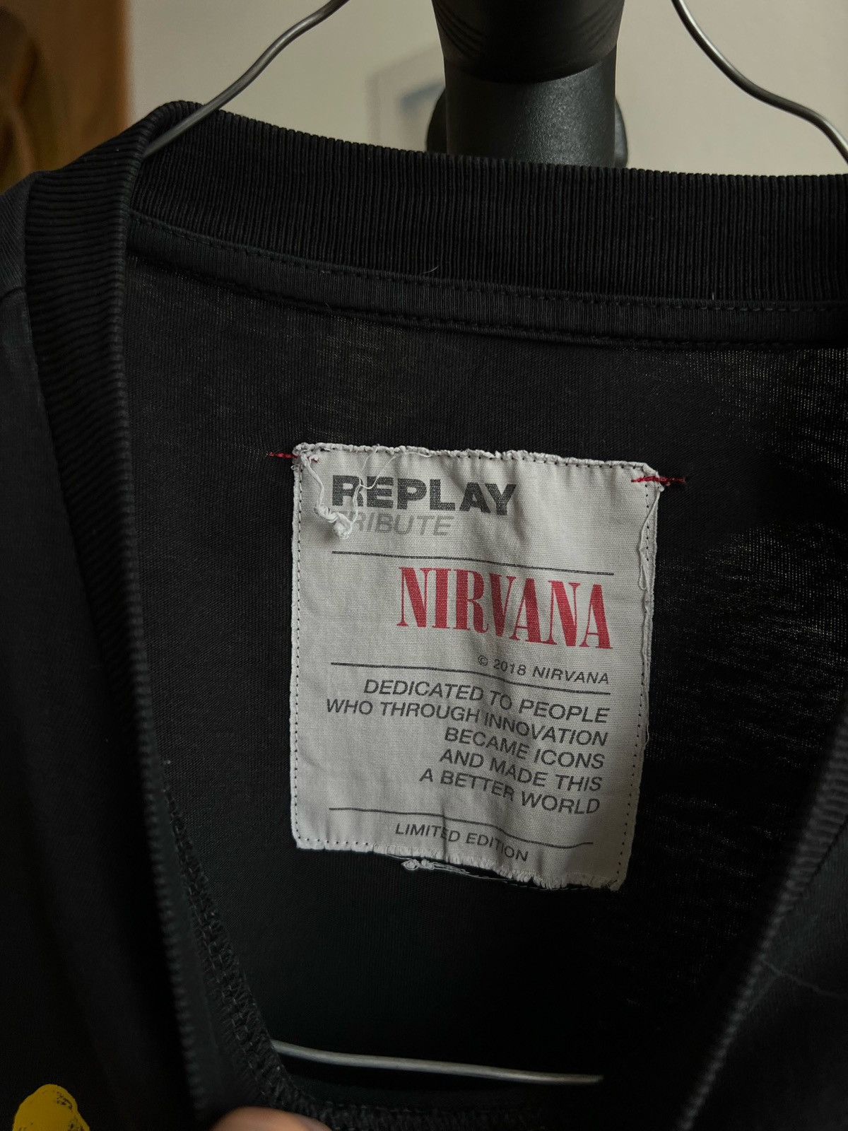 Band Tees × Nirvana × Replay NIRVANA IN UTERO Band T Shirt BOOTLEG by replay Size US S / EU 44-46 / 1 - 5 Thumbnail