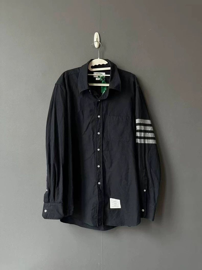 Thom Browne Thom Browne Blue collar shirt Size US XXL / EU 58 / 5 - 1 Thumbnail