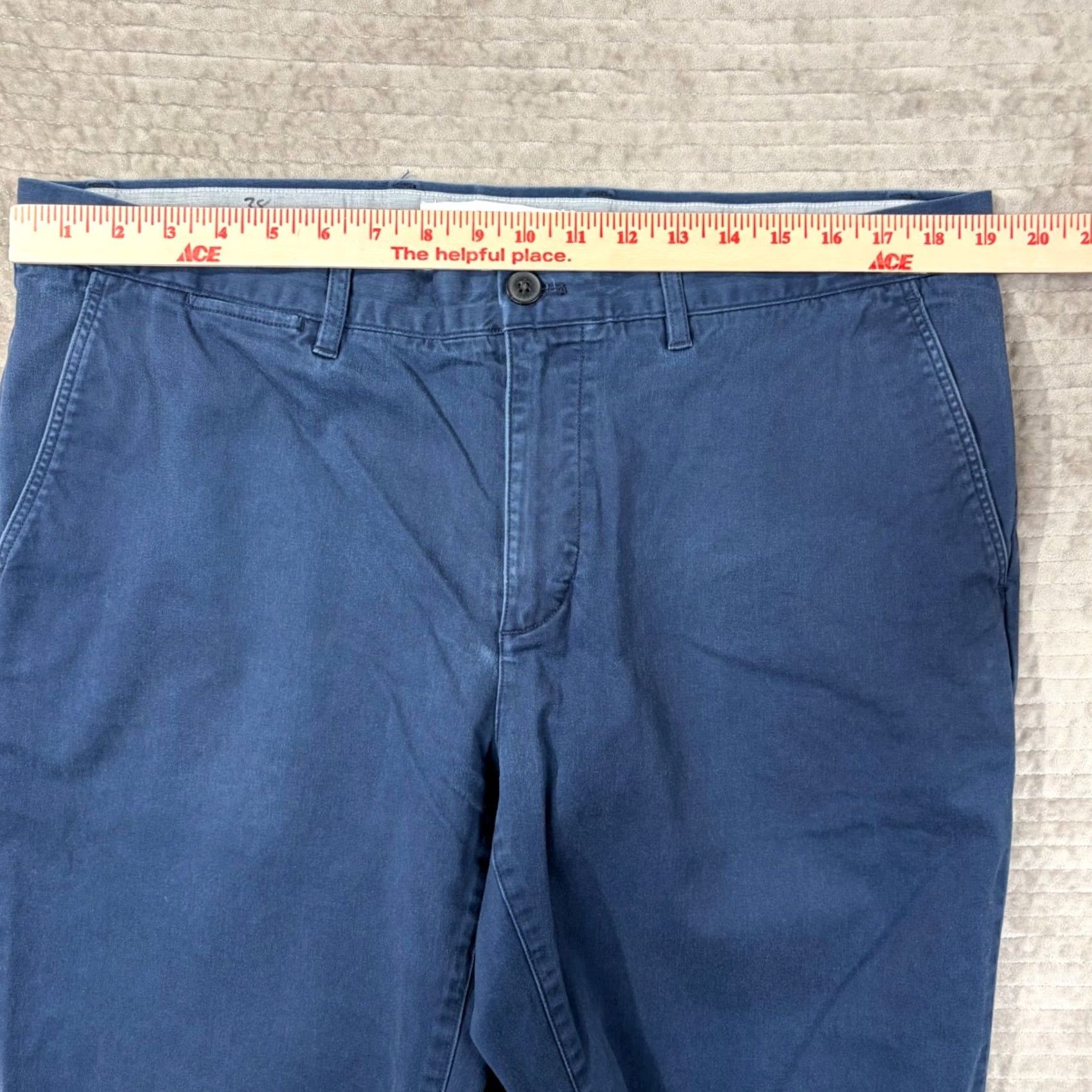 Lacoste Lacoste Chino Pants Navy Blue Regular Fit Cotton Blend 38x34 Straight Leg Mens Front Pockets Logo - Size US 38 / EU 54 - 5 Thumbnail