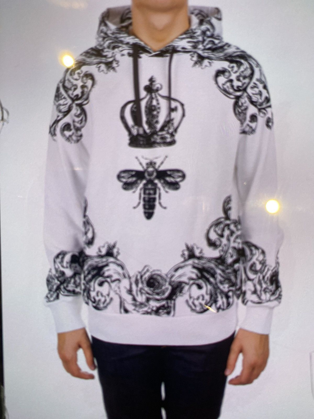 Dolce & Gabbana Dolce Gabbana Crown Bee Hoodie Size S Size US S / EU 44-46 / 1 - 7 Thumbnail