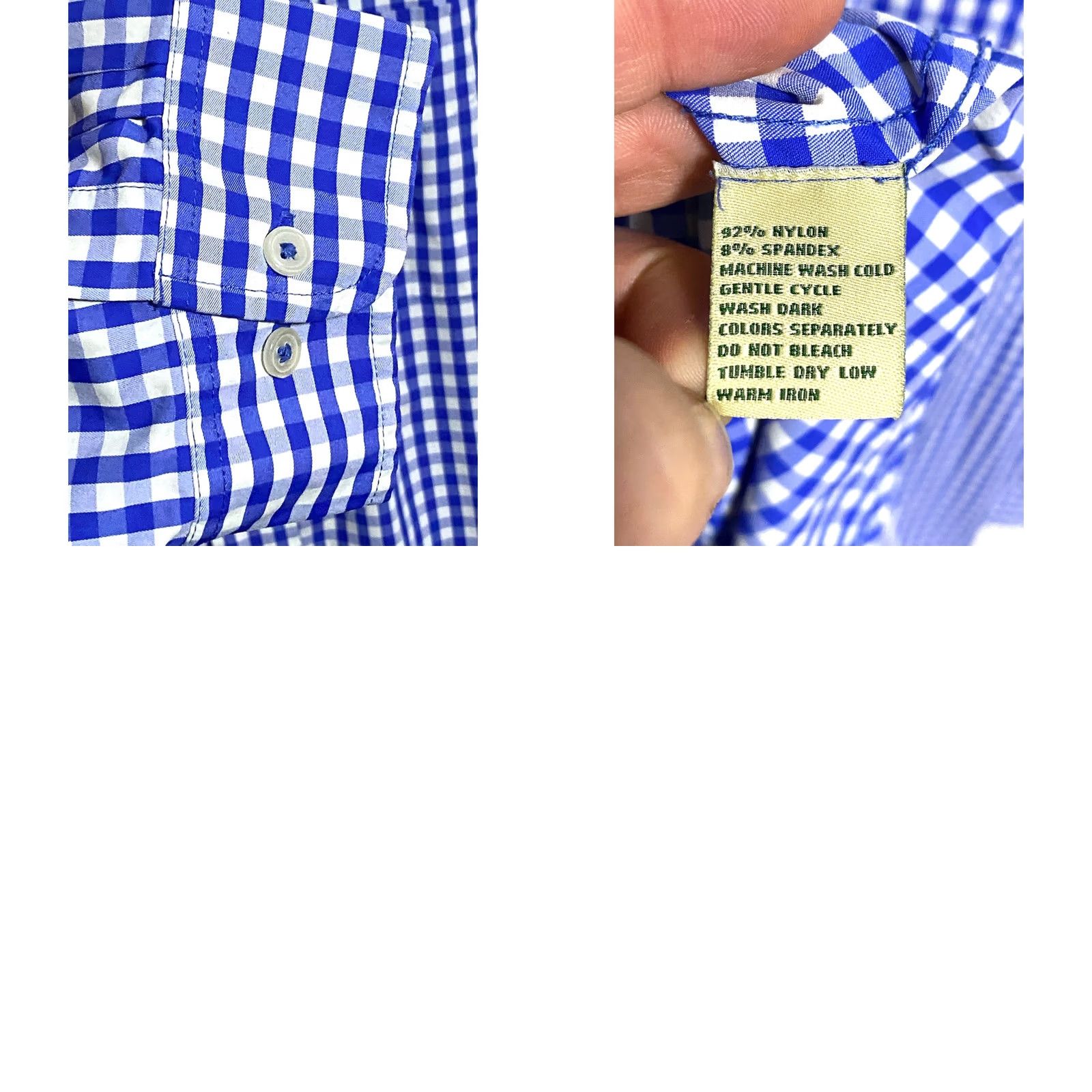Vintage Donald Ross Button Shirt Mens XXL Blue White Gingham Golf Office Work Shirt Size US XXL / EU 58 / 5 - 8 Thumbnail
