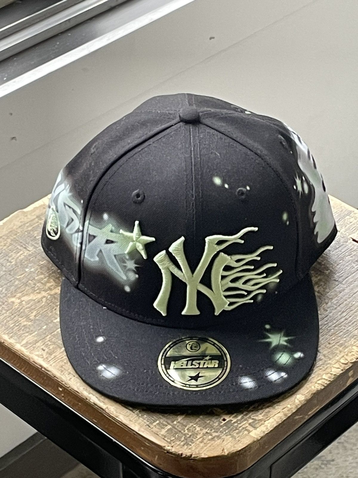 HELLSTAR Hellstar NY Fitted Graffiti Hat Black | Grailed
