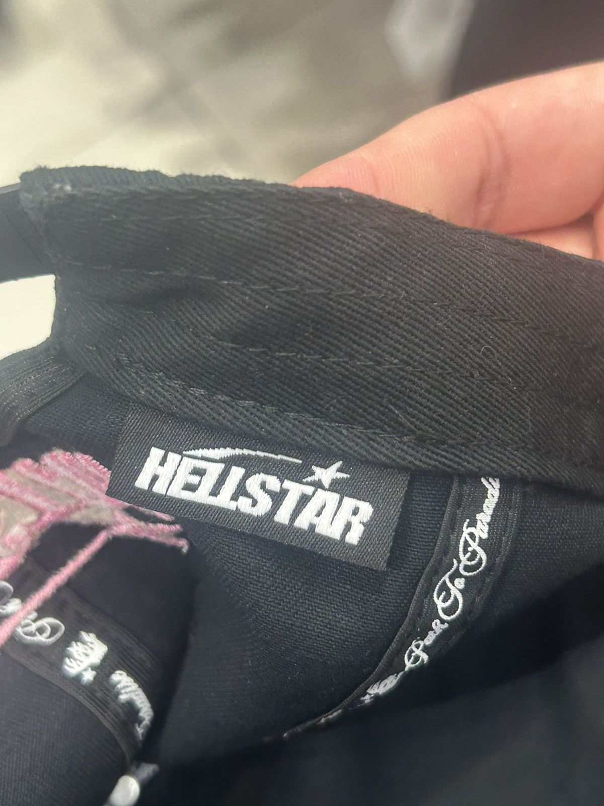 HELLSTAR Hellstar NY rhinestone hat black/pink Size ONE SIZE - 7 Thumbnail