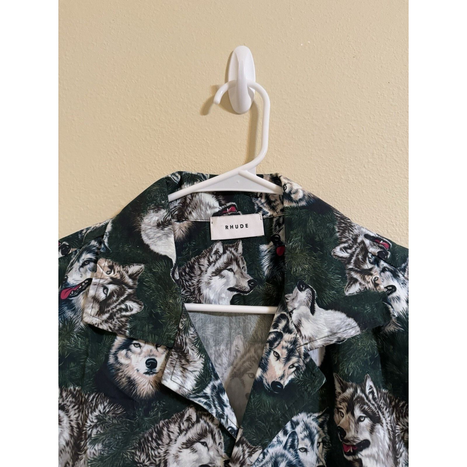 Rhude Rhude Wolf In The Pines Button Up Shirt Green XL Size US XL / EU 56 / 4 - 3 Thumbnail