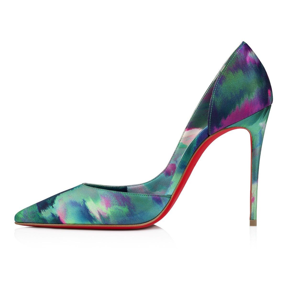 Christian Louboutin o1s1wg110924 Iriza Heeled in Multicolor Size US 7 / IT 37 - 4 Thumbnail