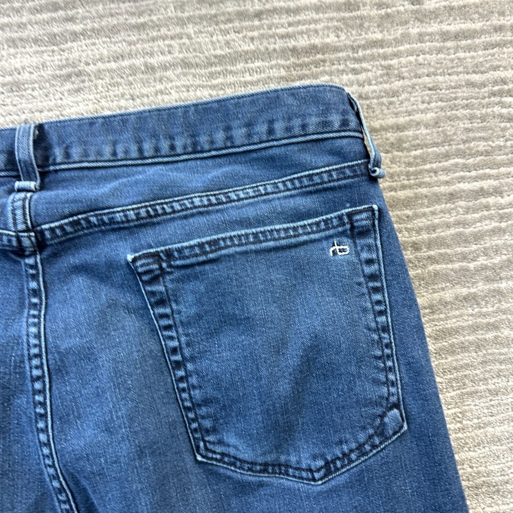Rag & Bone Rag & Bone Jeans Slim 36x32 Men Blue Denim Pants 5-Pocket Straight Rise Mid Vintage No Size US 36 / EU 52 - 6 Thumbnail