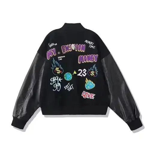 Other MONEY Embroidery Patch Graphic Black Varsity Jacket Size US M / EU 48-50 / 2 - 1 Thumbnail