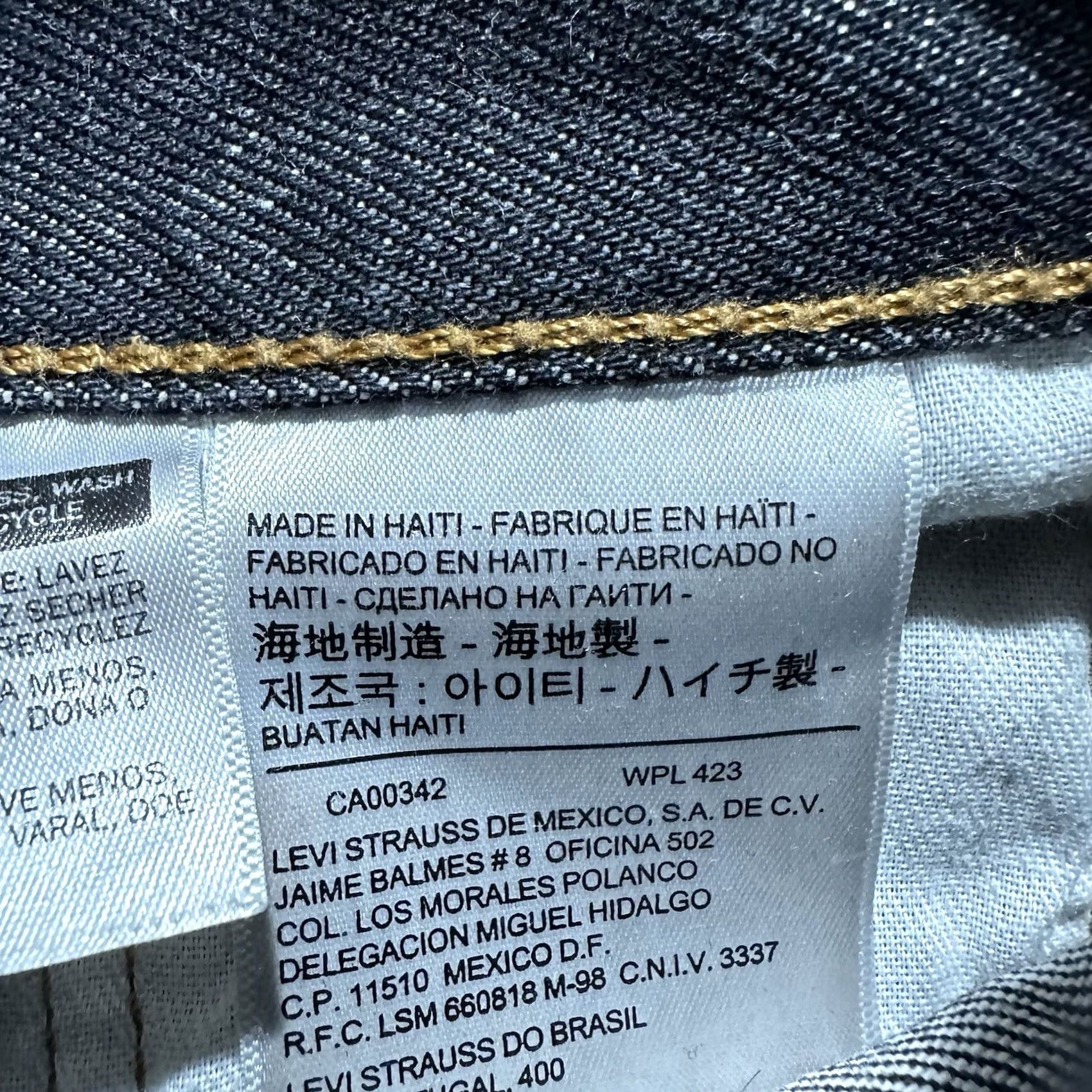 Levi's Levis 501 Original Fit Jeans Gray Denim Button Fly Mens 38x30 (36x29) GUC Size US 38 / EU 54 - 3 Thumbnail