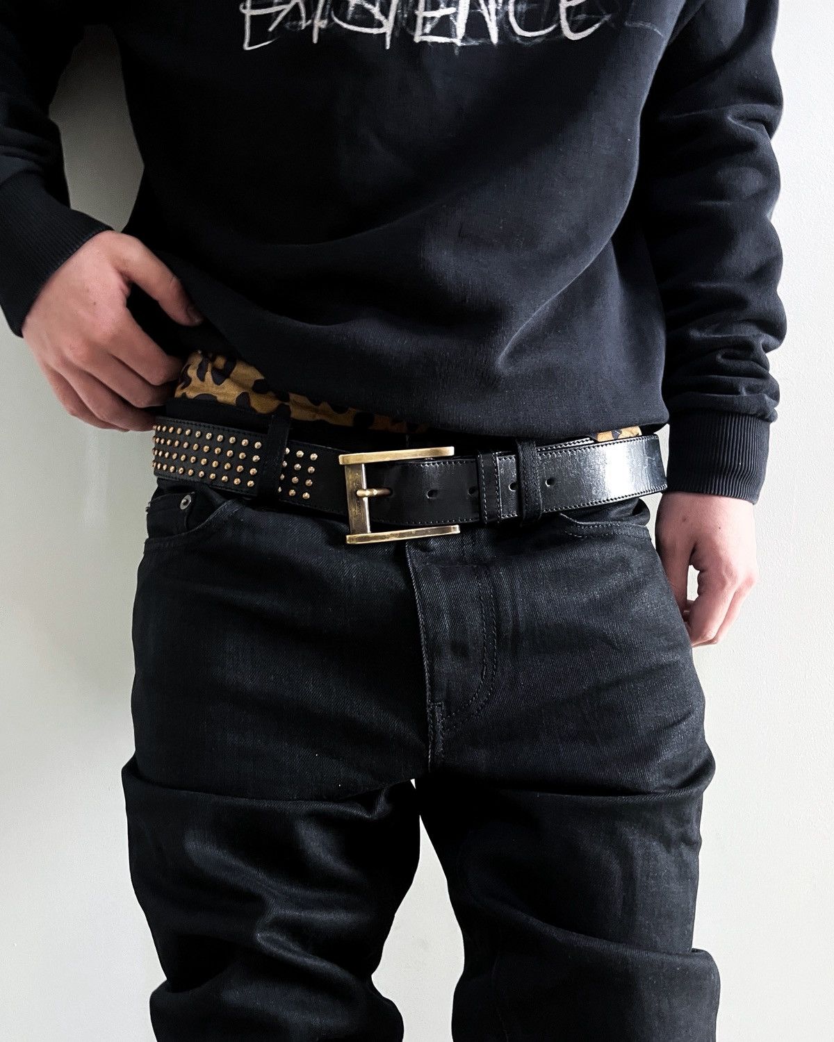 Dior AW05 Studded Belt by Hedi Slimane Size ONE SIZE - 2 Thumbnail