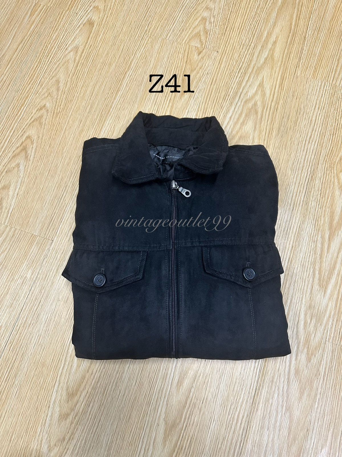 Kansai Yamamoto Vintage Kansai Yamamoto Soft Suede Winter Flannel Z41 Size US L / EU 52-54 / 3 - 13 Thumbnail