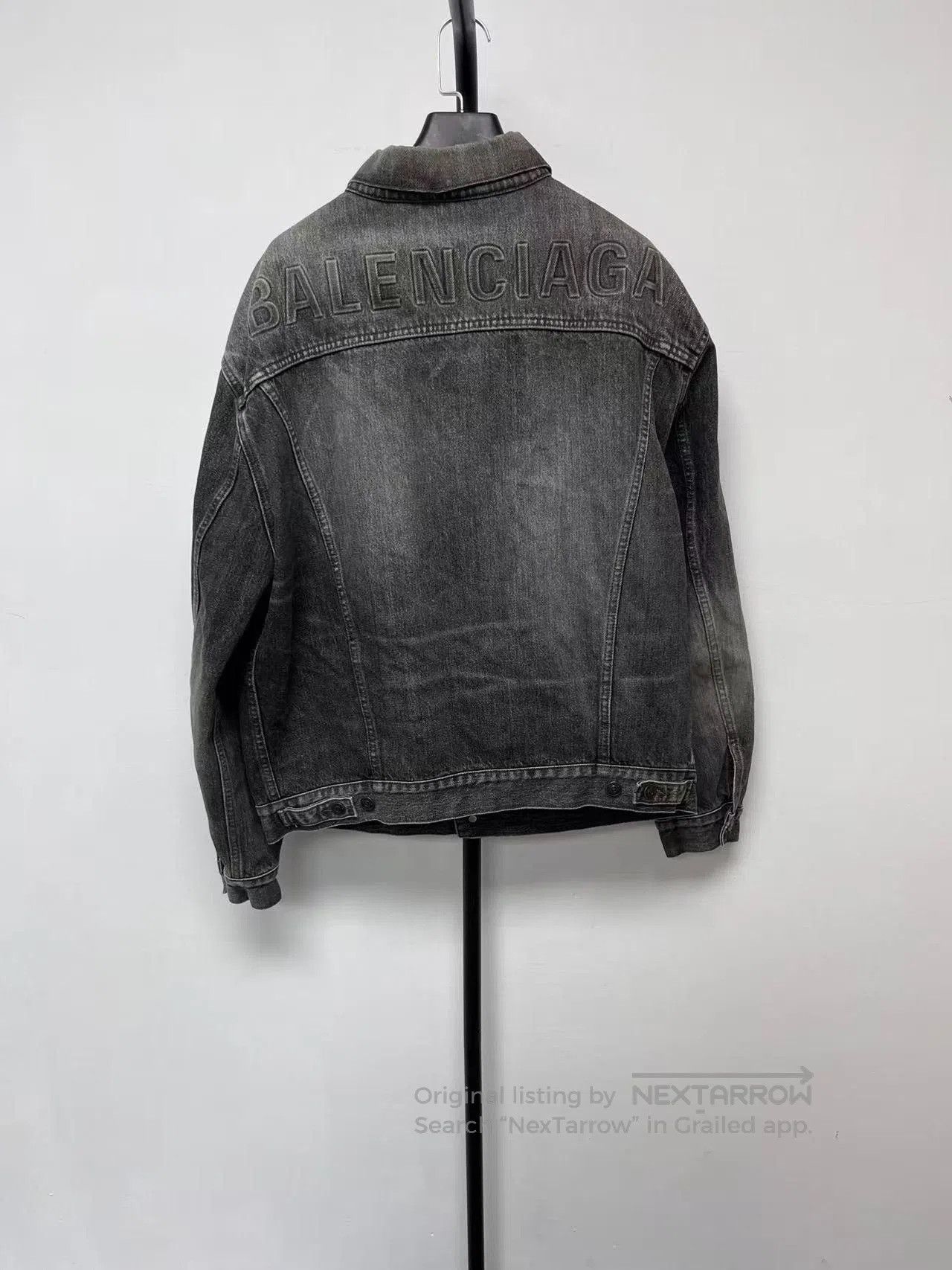 Balenciaga Balenciaga Logo Letter Denim Jacket. Size US XXS / EU 40 - 1 Thumbnail