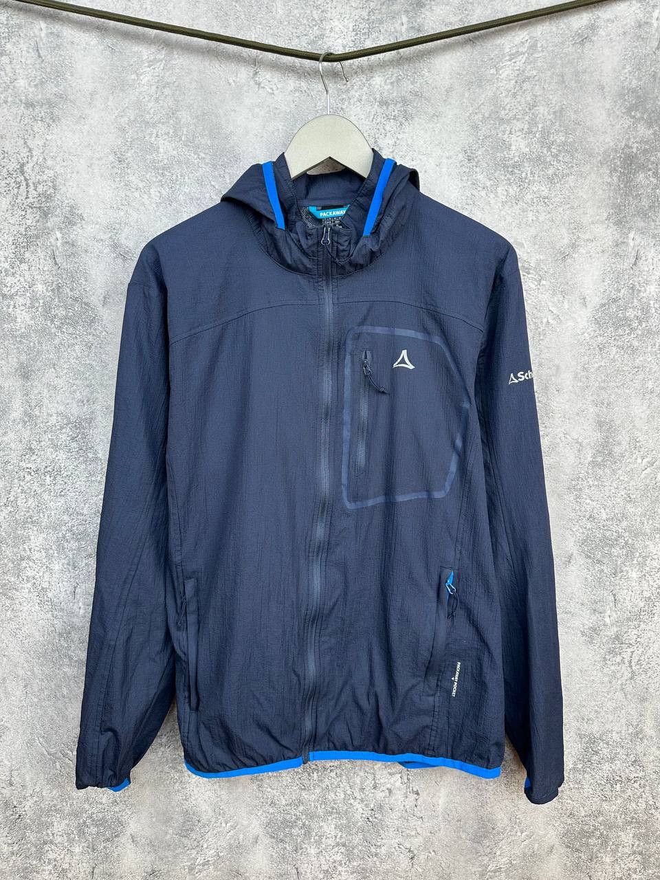 Other Schoffel Windbreaker Jacket M2 Lightweight Blue Packaway Size US L / EU 52-54 / 3 - 1 Thumbnail