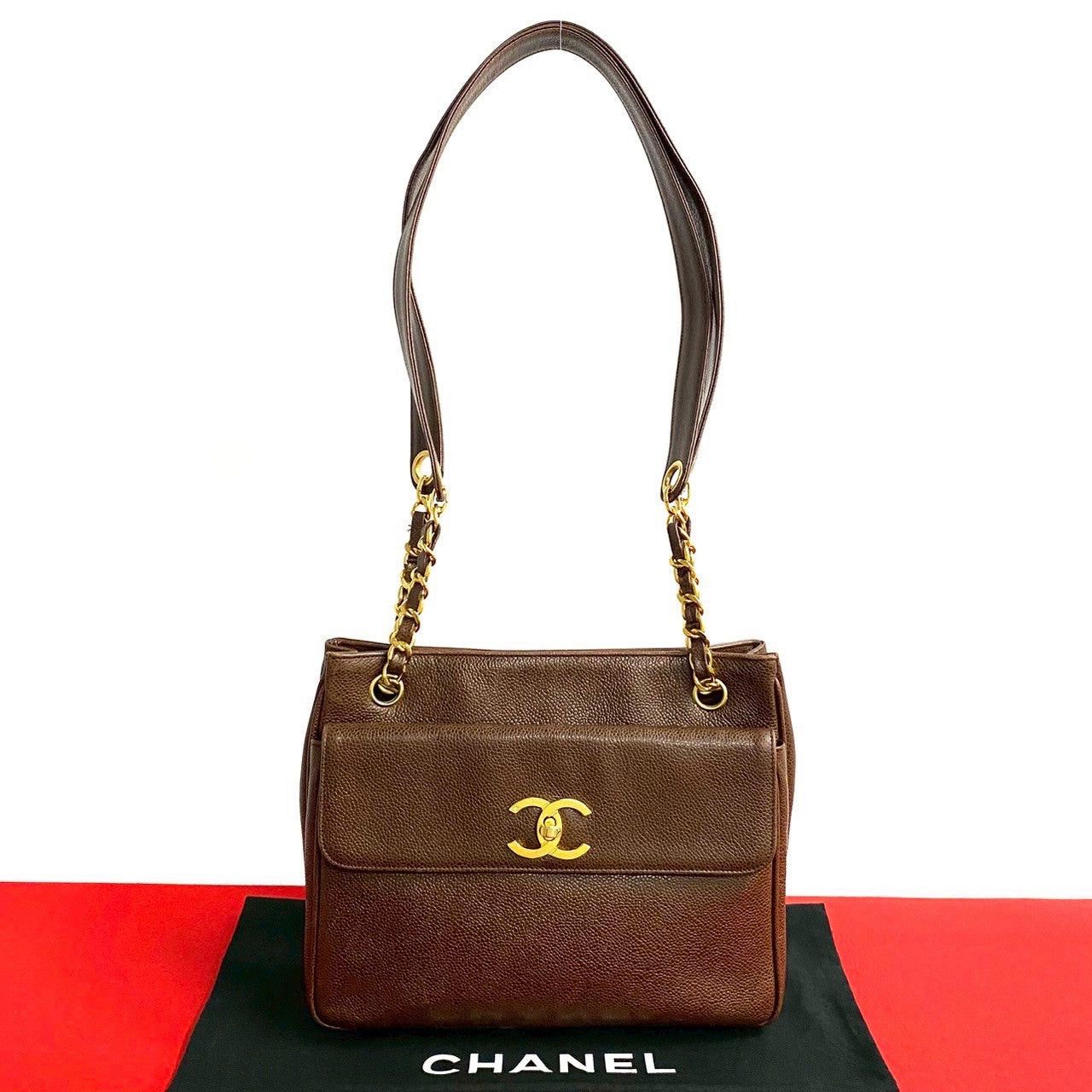 Chanel Chanel Shoulder Bag Brown Leather Size ONE SIZE - 1 Thumbnail