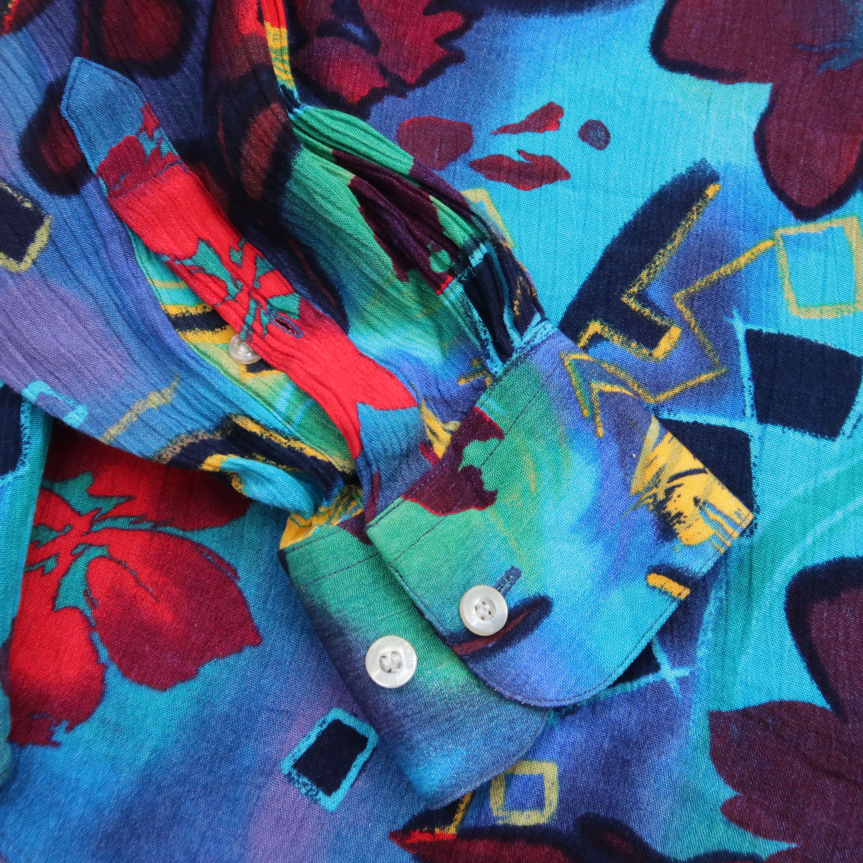 Japanese Brand 1980s Prestige Pierre Cardin Pleats Shirt Like Issey Miyake Size US M / EU 48-50 / 2 - 9 Thumbnail