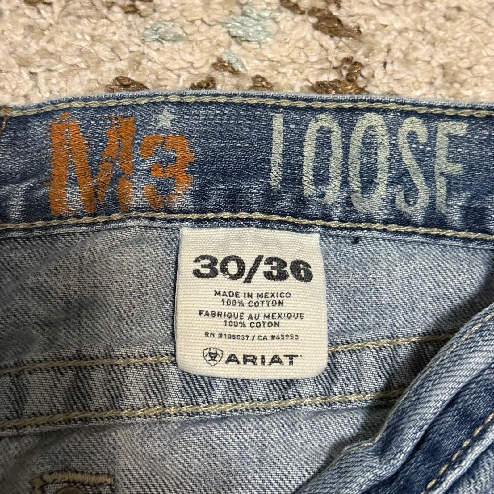 Ariat Ariat M3 Loose Jeans Size 30x30 Western Workwear Size US 30 / EU 46 - 5 Thumbnail