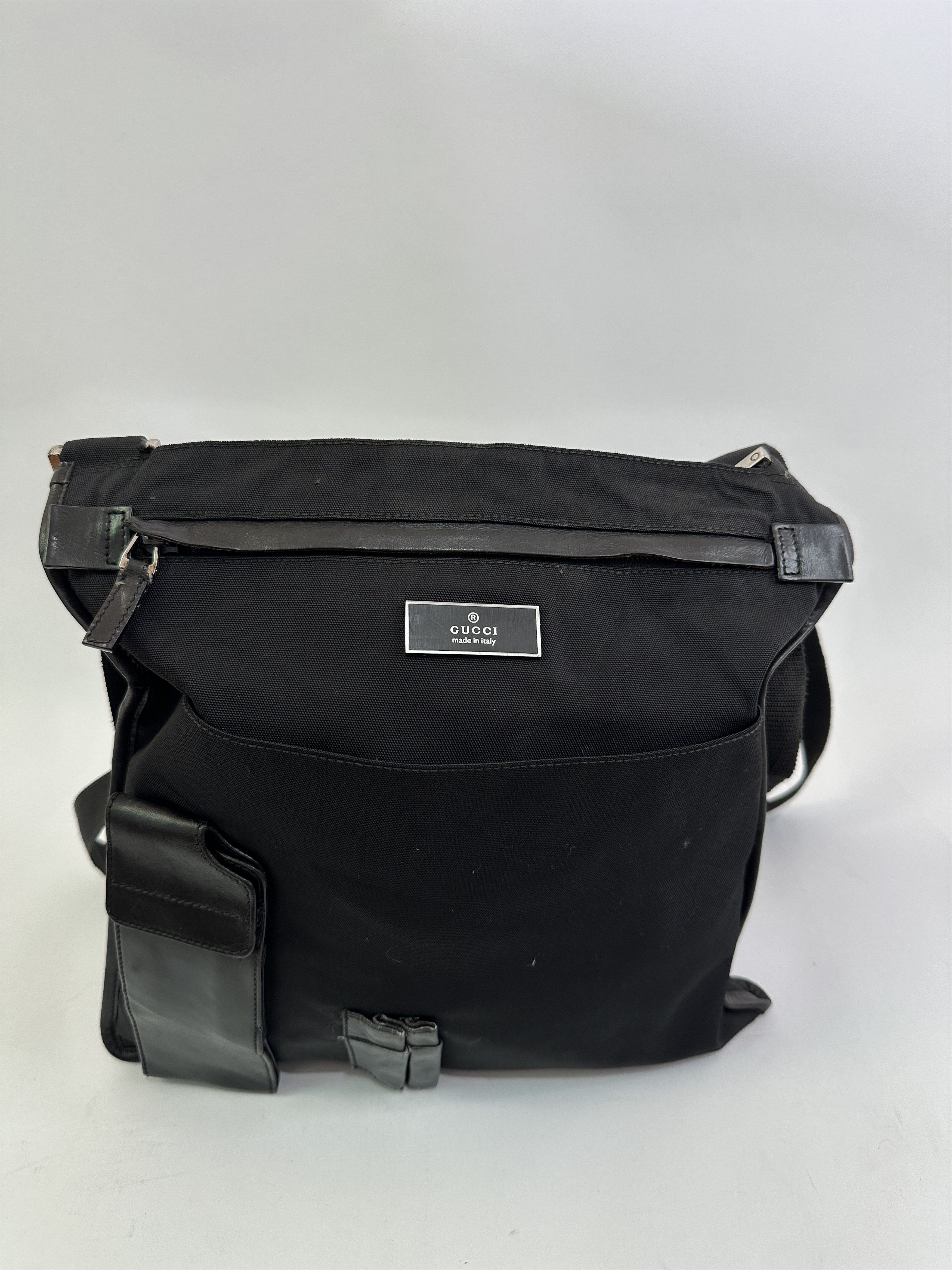 Gucci × Vintage Gucci Black Nylon Fabric Crossbody Bag Size ONE SIZE - 1 Thumbnail