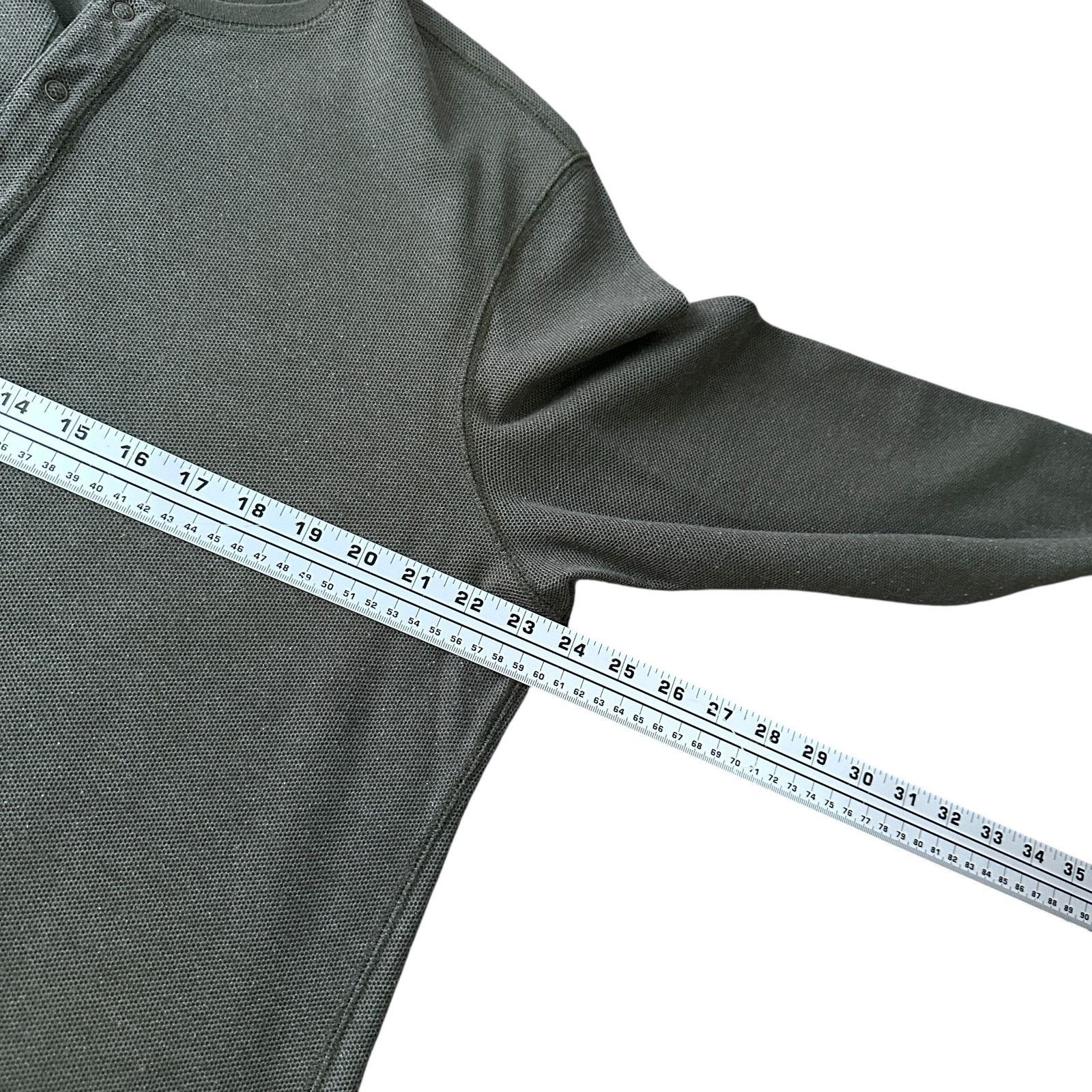 UNTUCKit Untuckit Snap Henley Shirt Men’s XL Green Cotton Long Sleeve Size US XL / EU 56 / 4 - 8 Thumbnail