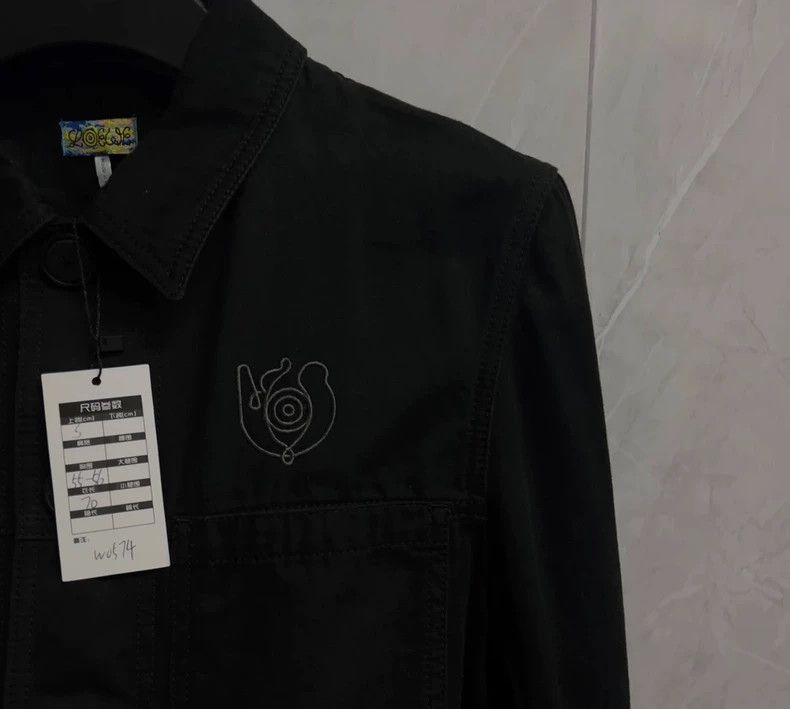 Loewe LOEWE Water-washed embroidered Logo work jacket Size S / US 4 / IT 40 - 2 Thumbnail
