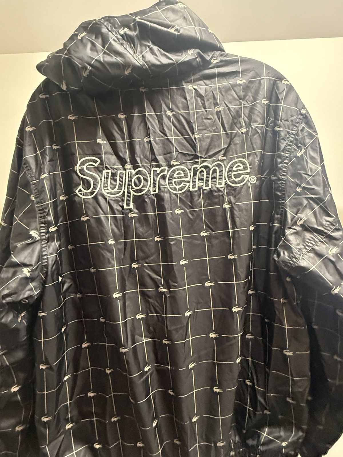 Lacoste × Supreme Supreme LACOSTE Reflective Grid Nylon Anorak Size US M / EU 48-50 / 2 - 3 Thumbnail