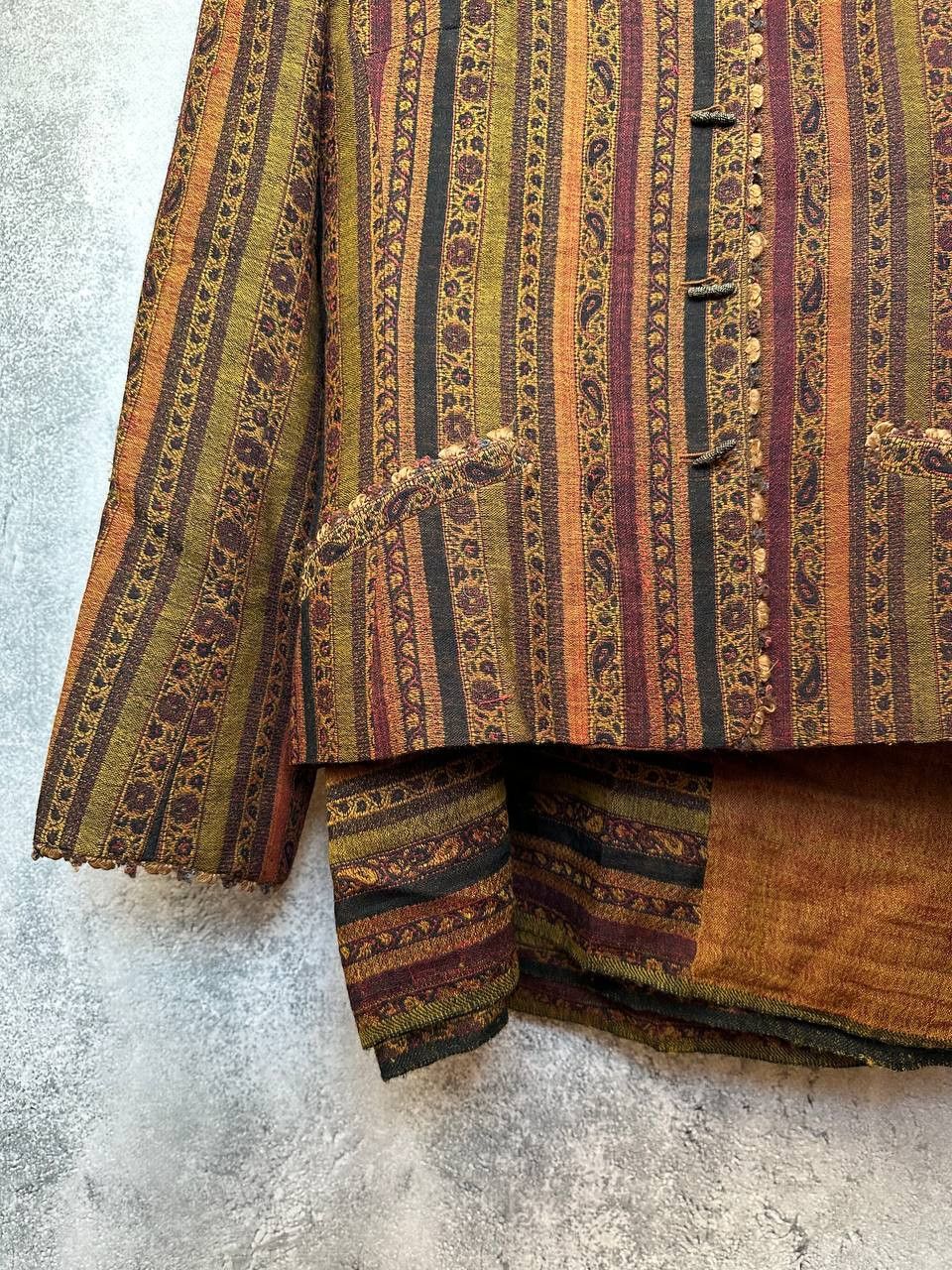 Other Caroline Charles Collection Wool Jacket Draped Shawl Skirt Size L / US 10 / IT 46 - 9 Thumbnail