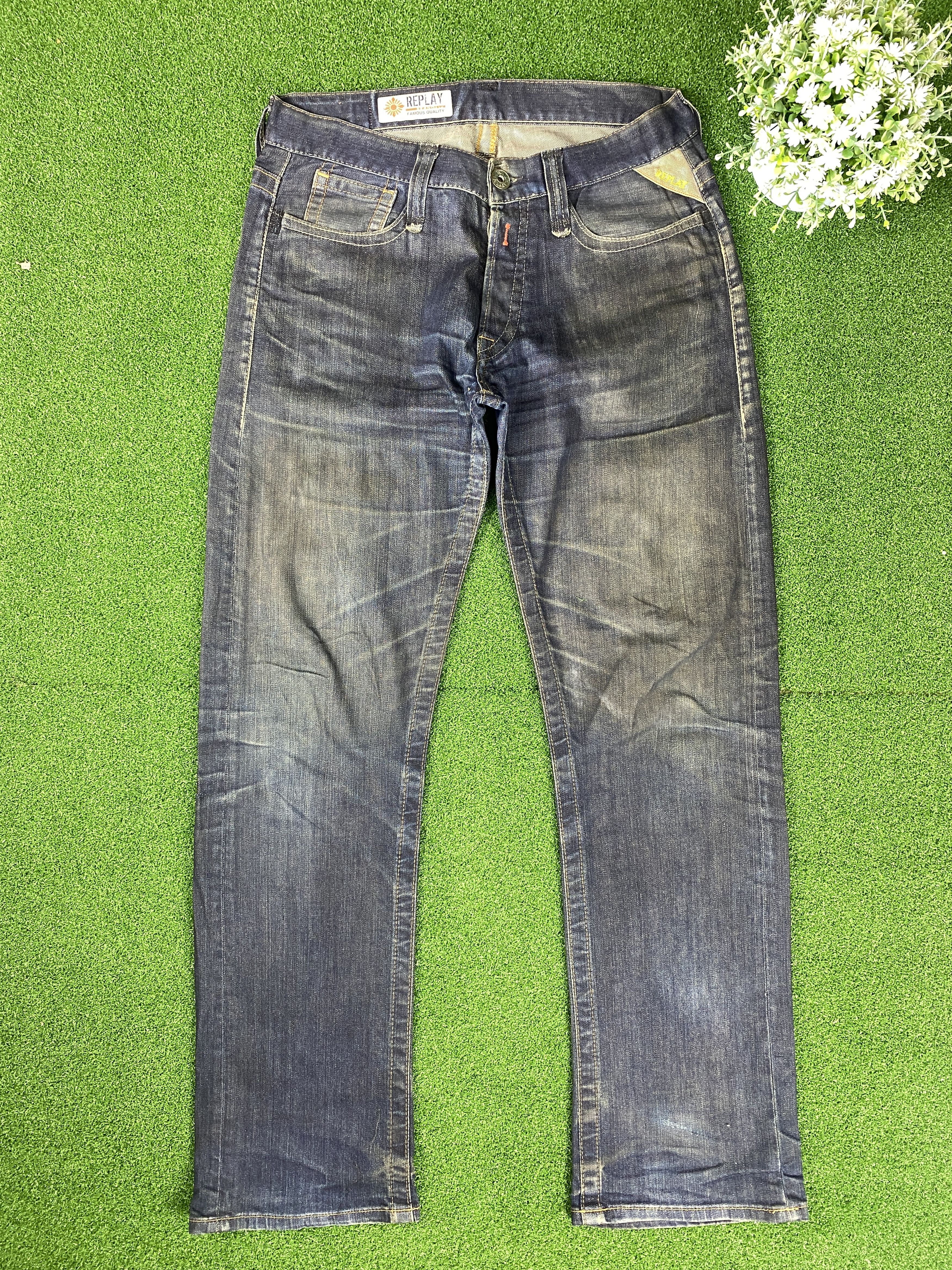 Replay Vintage Replay Faded Black Jeans CP0070 Size US 34 / EU 50 - 1 Thumbnail