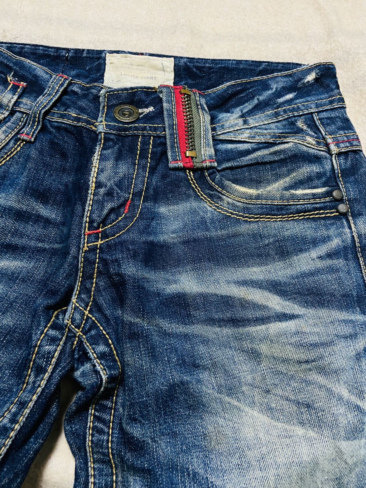 Japanese Brand Lolita Distressed Jeans Size 31" - 7 Thumbnail
