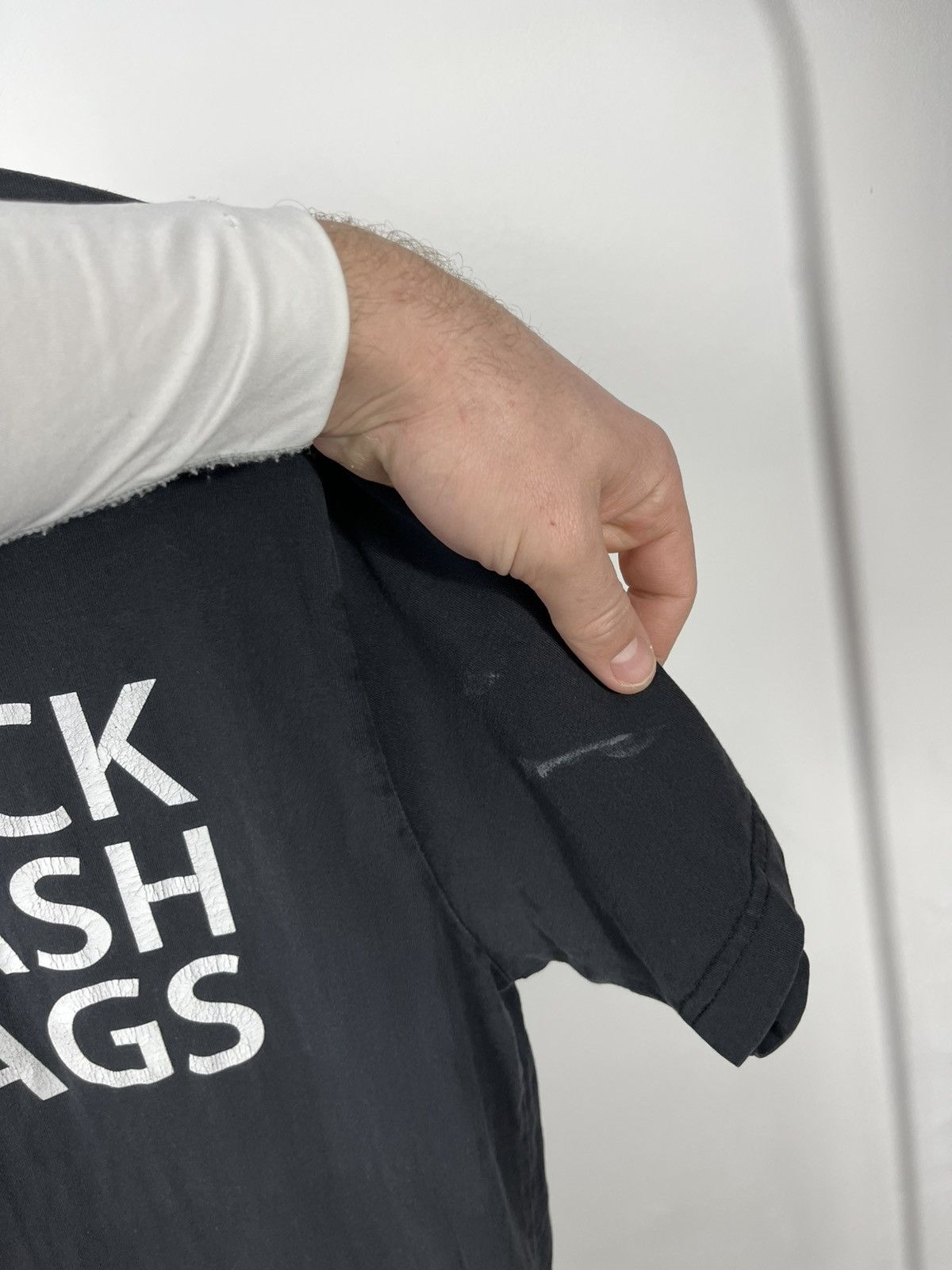 Other Vintage Black Graphic T Shirt Fuck Hashtags Streetwear Size US L / EU 52-54 / 3 - 4 Thumbnail
