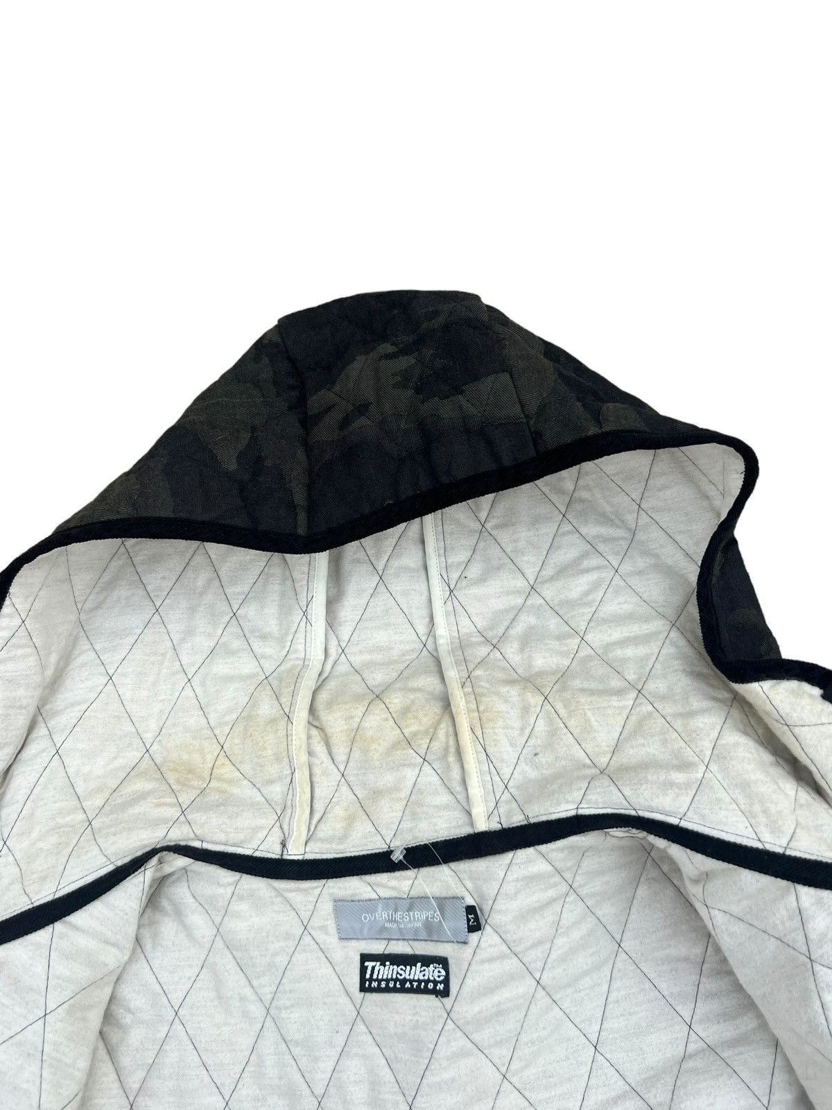 Japanese Brand OVERTHESTRIPES Japan Quilt Thinsulate Hoodie Cargo Jacket Size US M / EU 48-50 / 2 - 15 Thumbnail