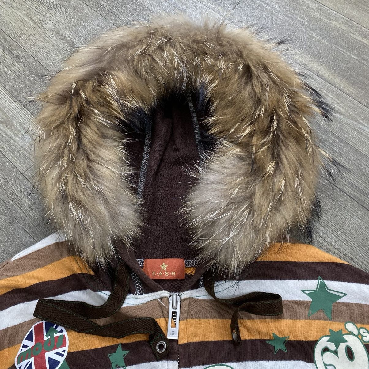 Hysteric Glamour 2000s Hysteric Glamour Lgb Style Zip Fur Hoodie Enjoy Cash Size US M / EU 48-50 / 2 - 4 Thumbnail