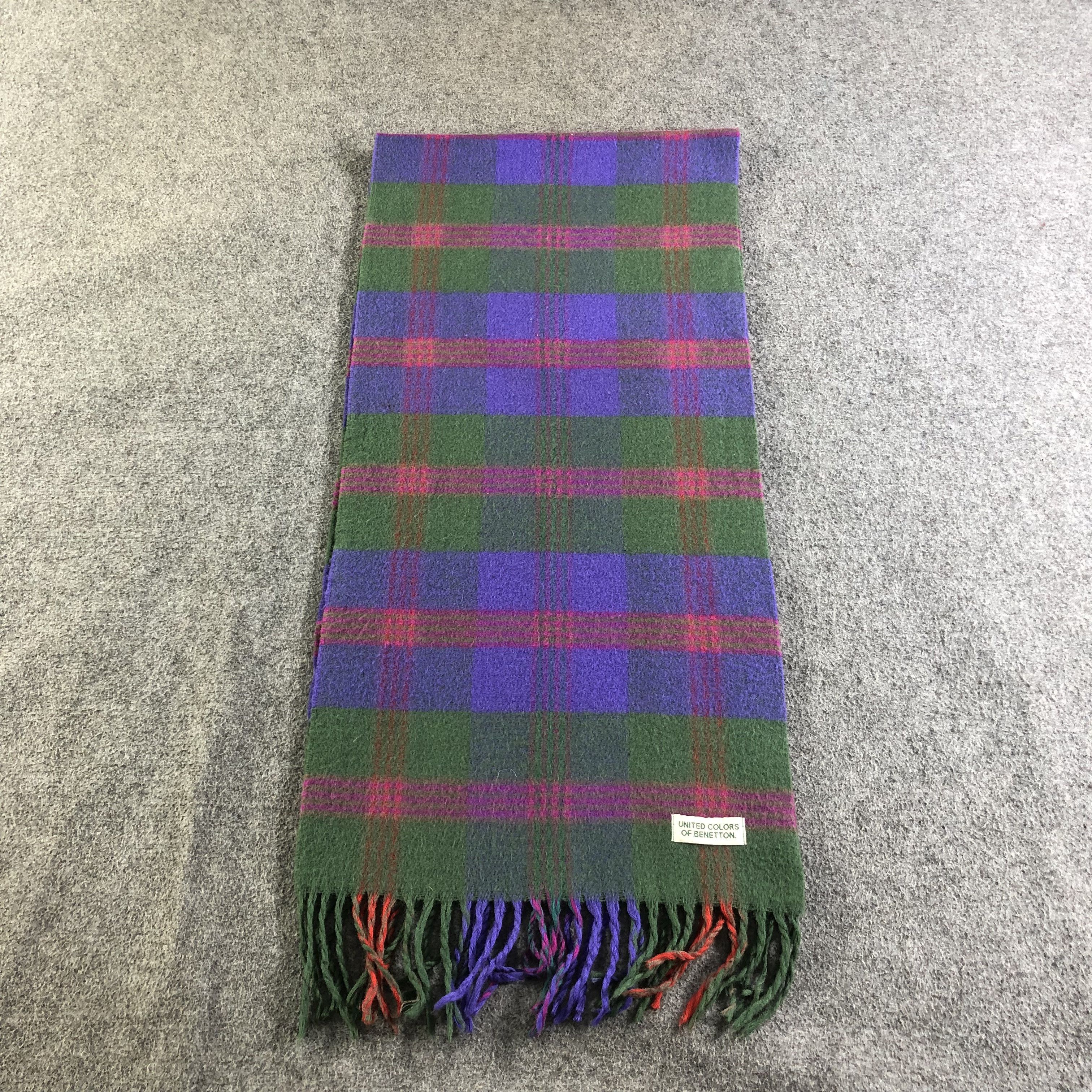 United Colors Of Benetton United Colors Of Benetton Wool Scarf Muffler V1987 Size ONE SIZE - 2 Thumbnail