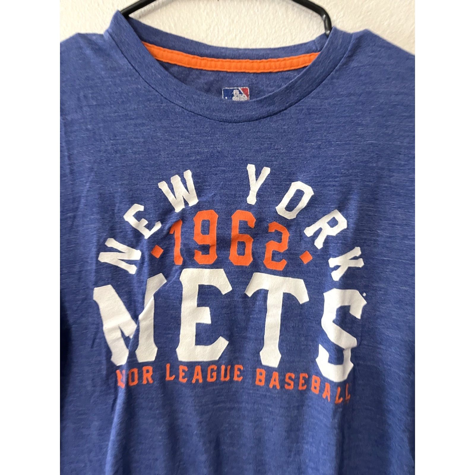 Vintage Majestic Mets T-Shirt Blue Graphic Small Mens Shirt S Blue Mets Graphic Print Baseball Size US S / EU 44-46 / 1 - 2 Thumbnail