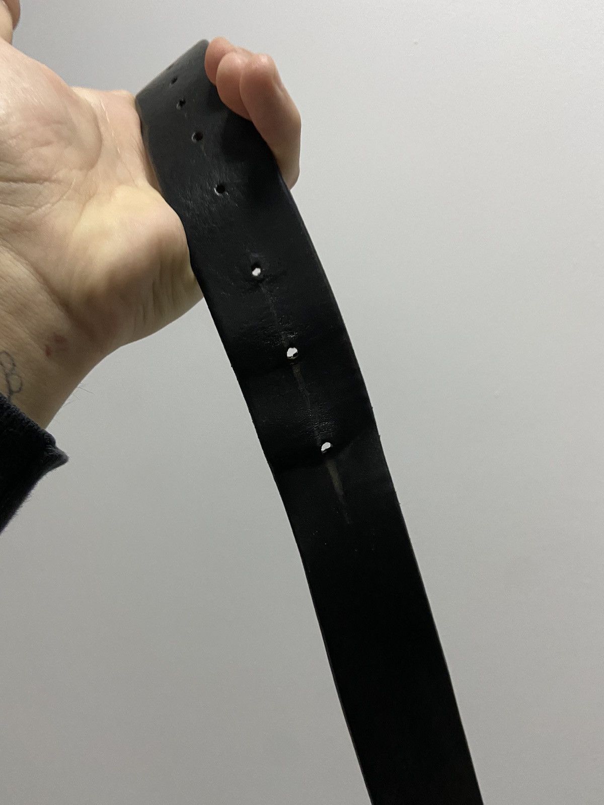 Vintage Euro metal belt leather vintage Size ONE SIZE - 7 Thumbnail