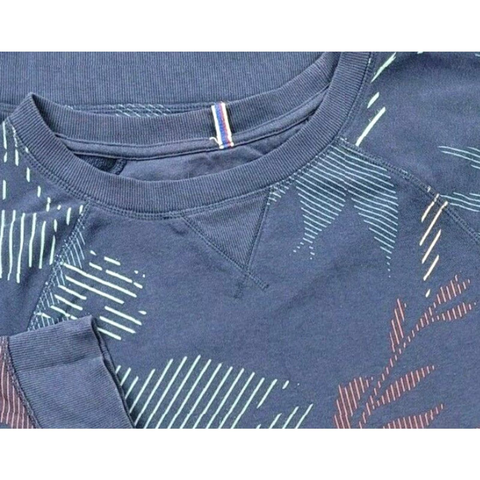 Champion Champion Heritage Sweatshirt Women's L Crew Neck Long Sleeve Print Blue Cotton Polyester Terry Heritage Floral Logo Retro All Seasons Size L / US 10 / IT 46 - 2 Thumbnail