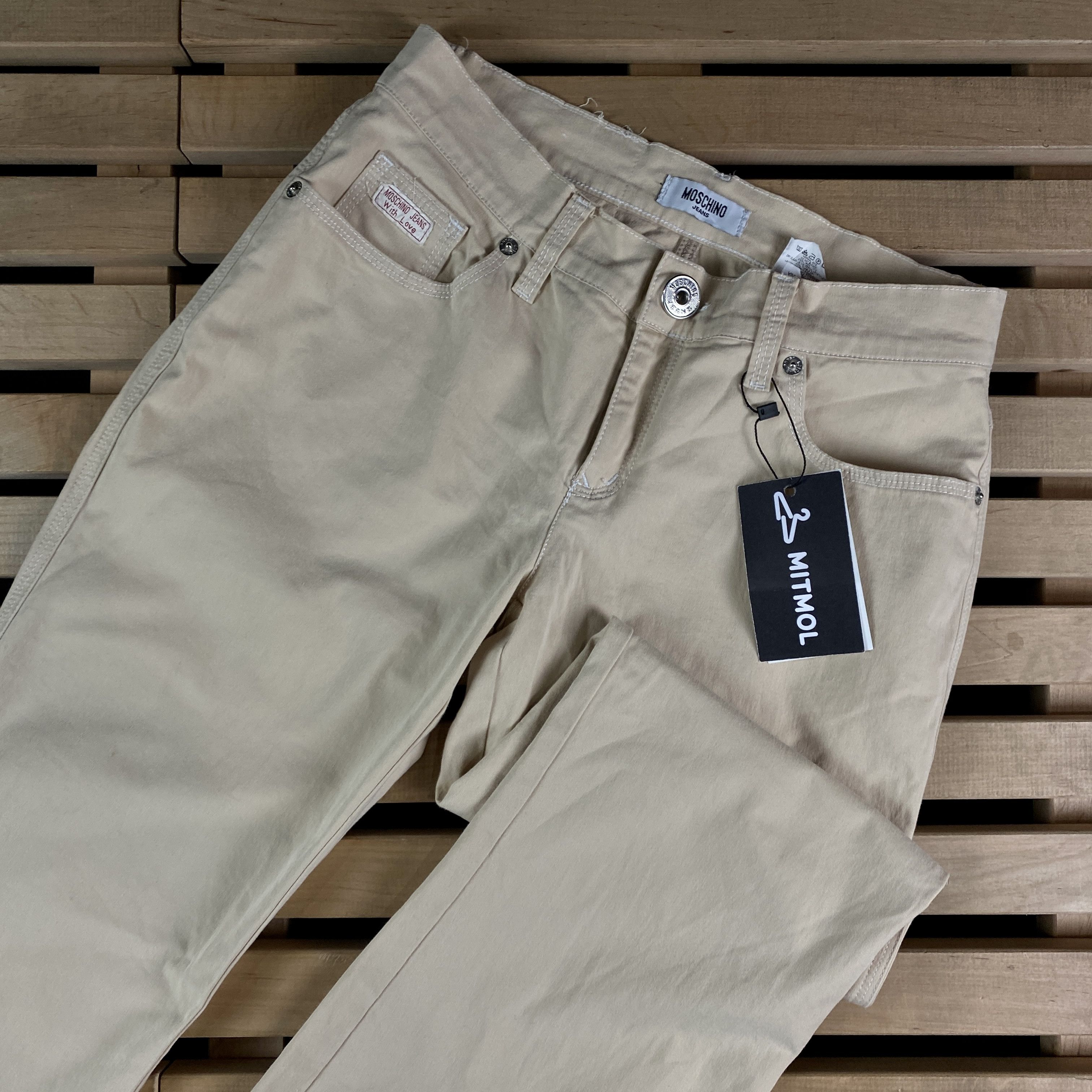 Moschino Women’s Classic Pants Moschino Size 28 Beige Size 28" / US 6 / IT 42 - 2 Thumbnail