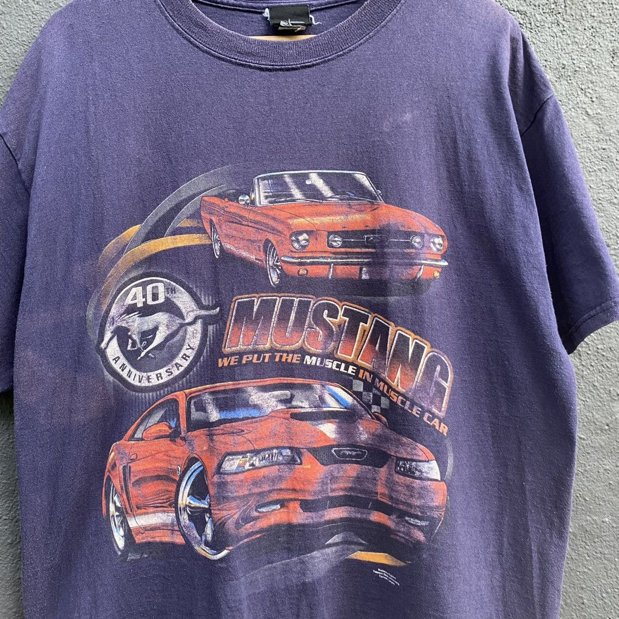 Ford Thrashed Faded Vintage Ford Mustang 40th Anniversary Tee Size US L / EU 52-54 / 3 - 2 Thumbnail