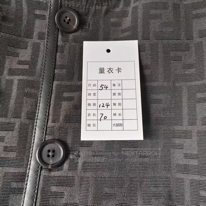 Fendi Fendi Black All-Over Printed Single-Breasted Lapel Jacket Size US L / EU 52-54 / 3 - 3 Thumbnail