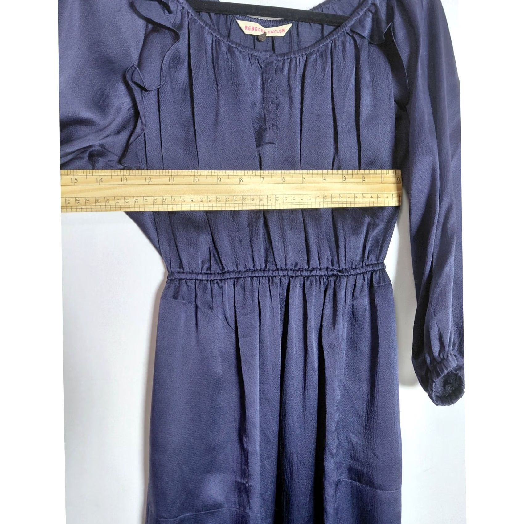 Rebecca Taylor Rebecca Taylor Dress Womens 2XS Purple Silk Long Sleeve Short Women Size Size XXS / US 00 / IT 34 - 7 Thumbnail
