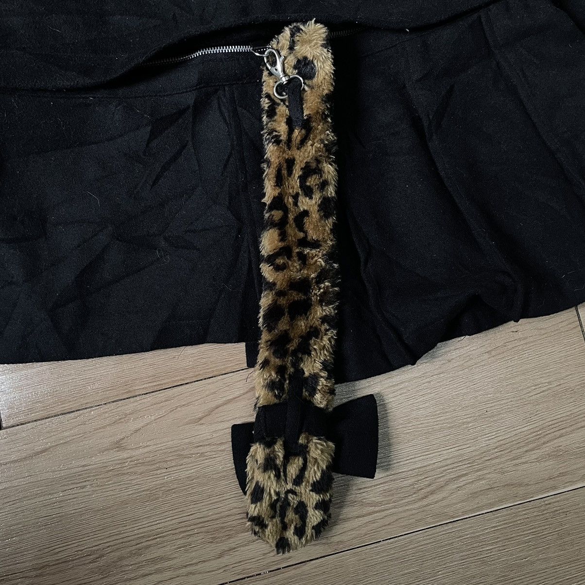 14th Addiction 🇯🇵 Hell Cat Punks Goa Asymmetrical Wool Jacket Leopard Fur Size S / US 4 / IT 40 - 22 Thumbnail