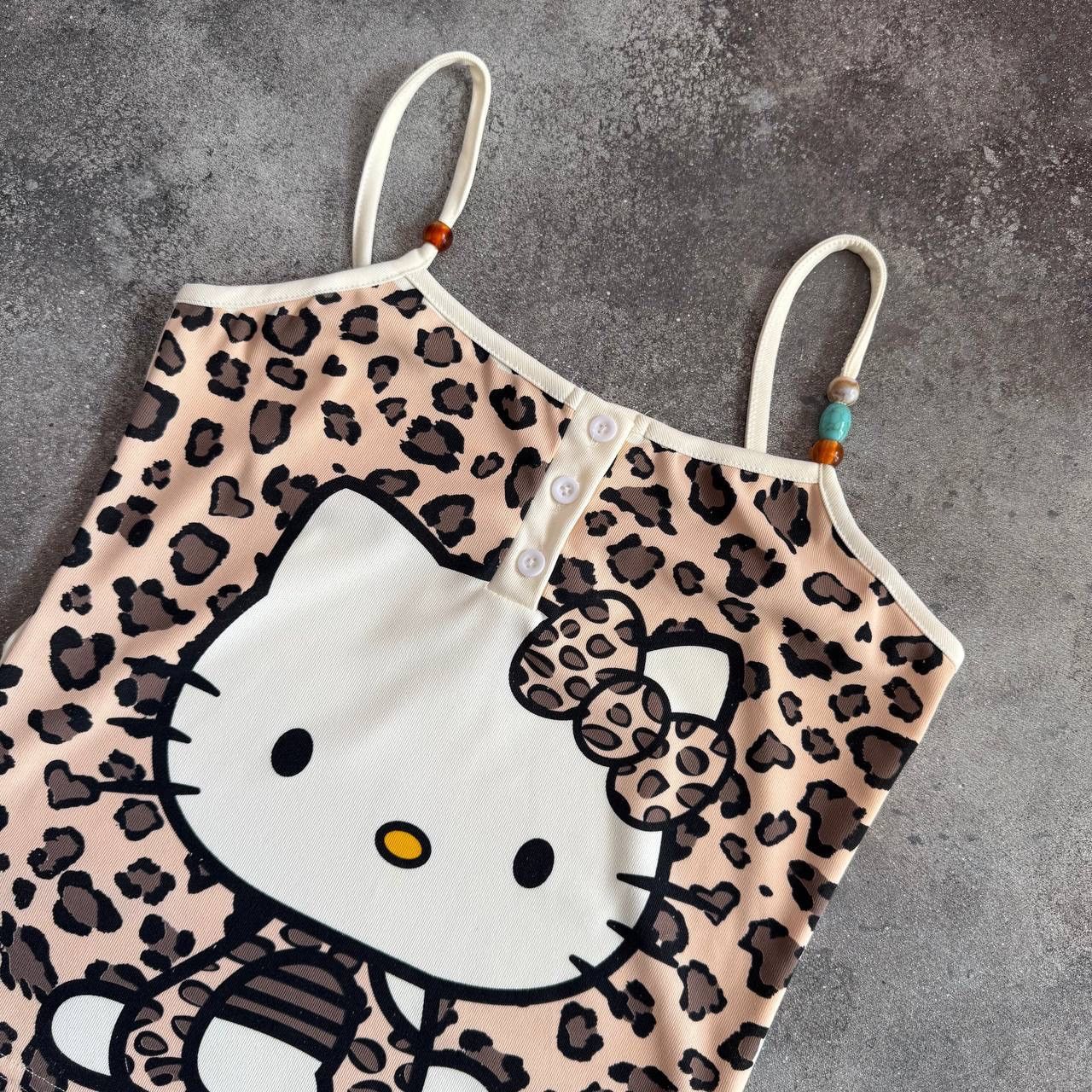 20471120 Hello Kitty 2000’s Aesthetic Vintage Y2K Glam Sexy Tank Top Size M / US 6-8 / IT 42-44 - 2 Thumbnail