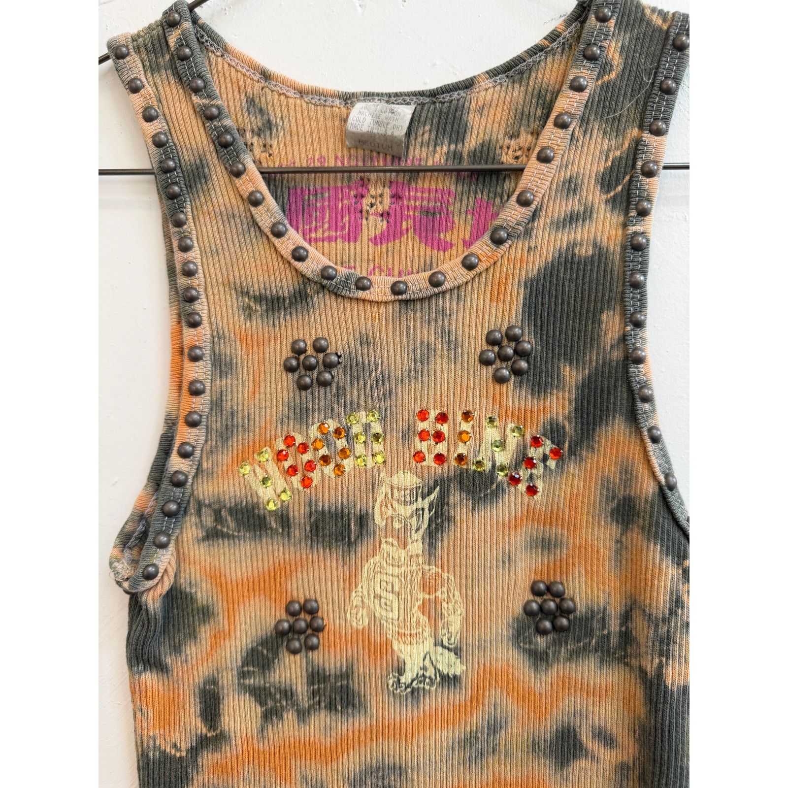 The Great China Wall Great China Wall x Hot Mess Tie Dye Studded Tank Top Size M / US 6-8 / IT 42-44 - 2 Thumbnail