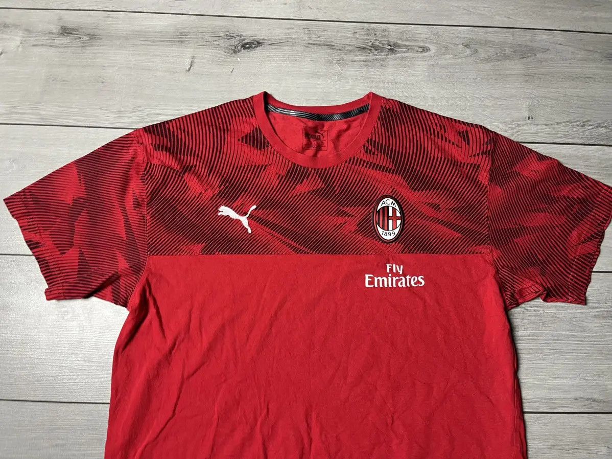 Puma Puma Ac Milan Tshirt home shirt size Large Size US L / EU 52-54 / 3 - 3 Thumbnail