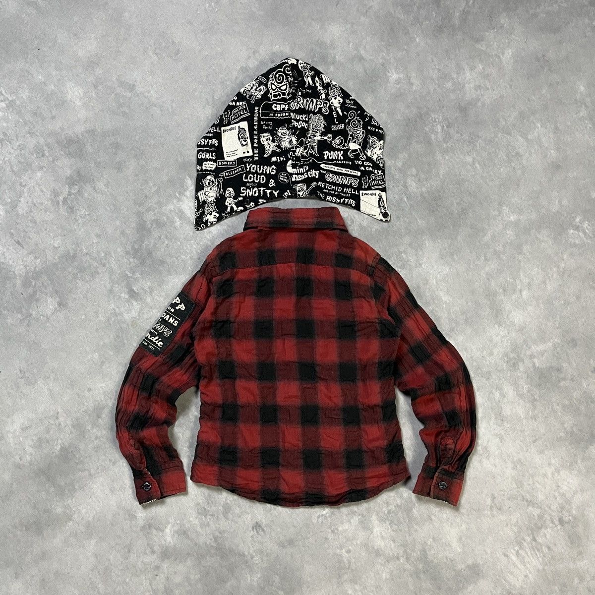Hysteric Glamour Hysteric Mini NY Punk Style Hooded Flannel Size US XXS / EU 40 - 11 Thumbnail