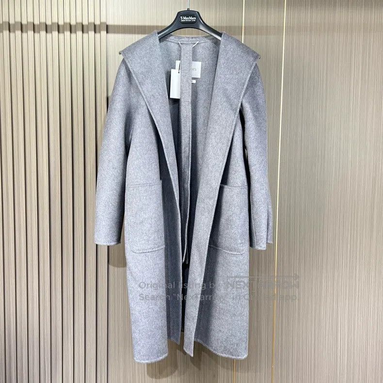 Max Mara Grey Cashmere Overcoat