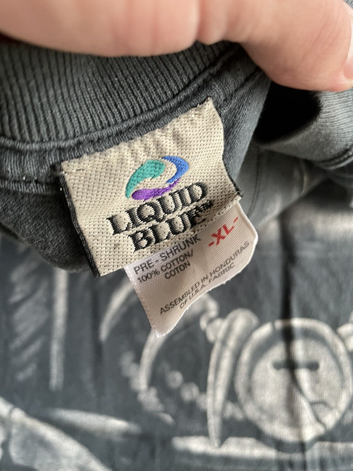 Band Tees × Liquid Blue × Vintage VINTAGE LIQUID BLUE SKULL T-SHIRT 1997 Size US XL / EU 56 / 4 - 6 Thumbnail